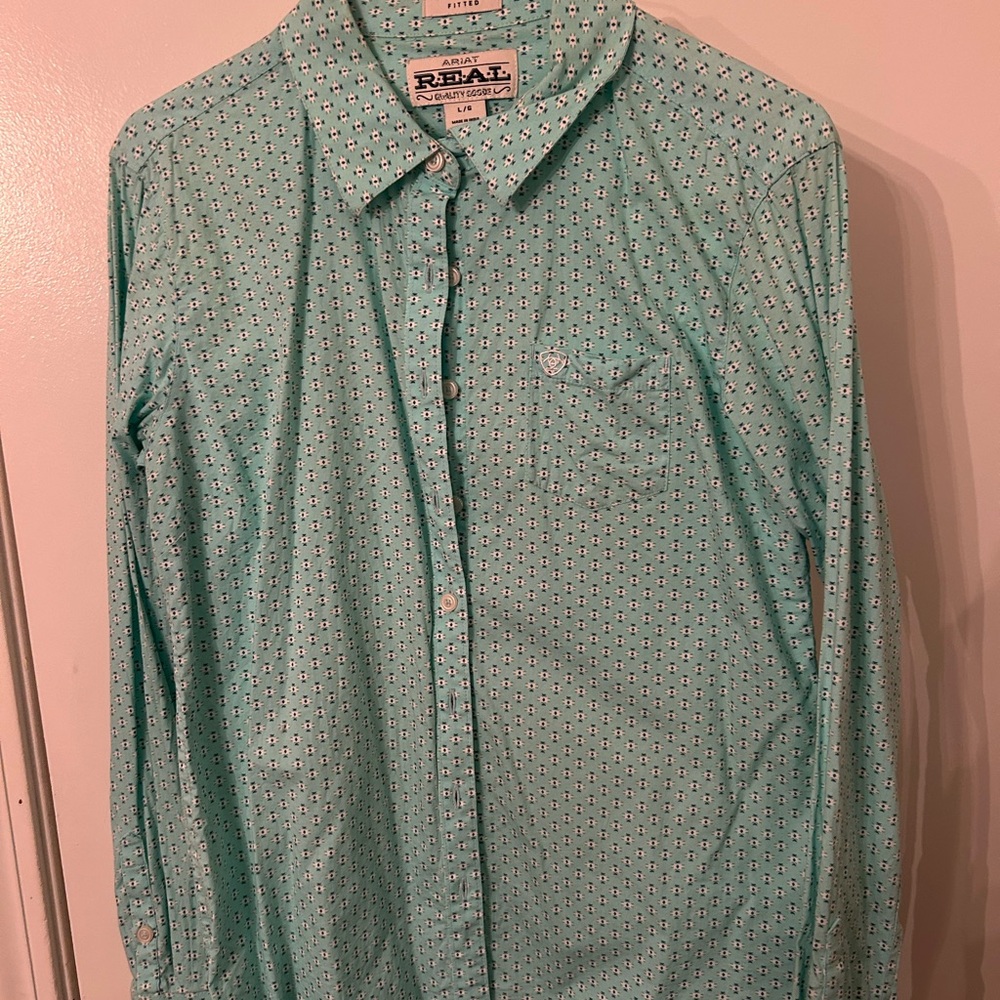 Ariat Aqua Patterned Men's Shirt
